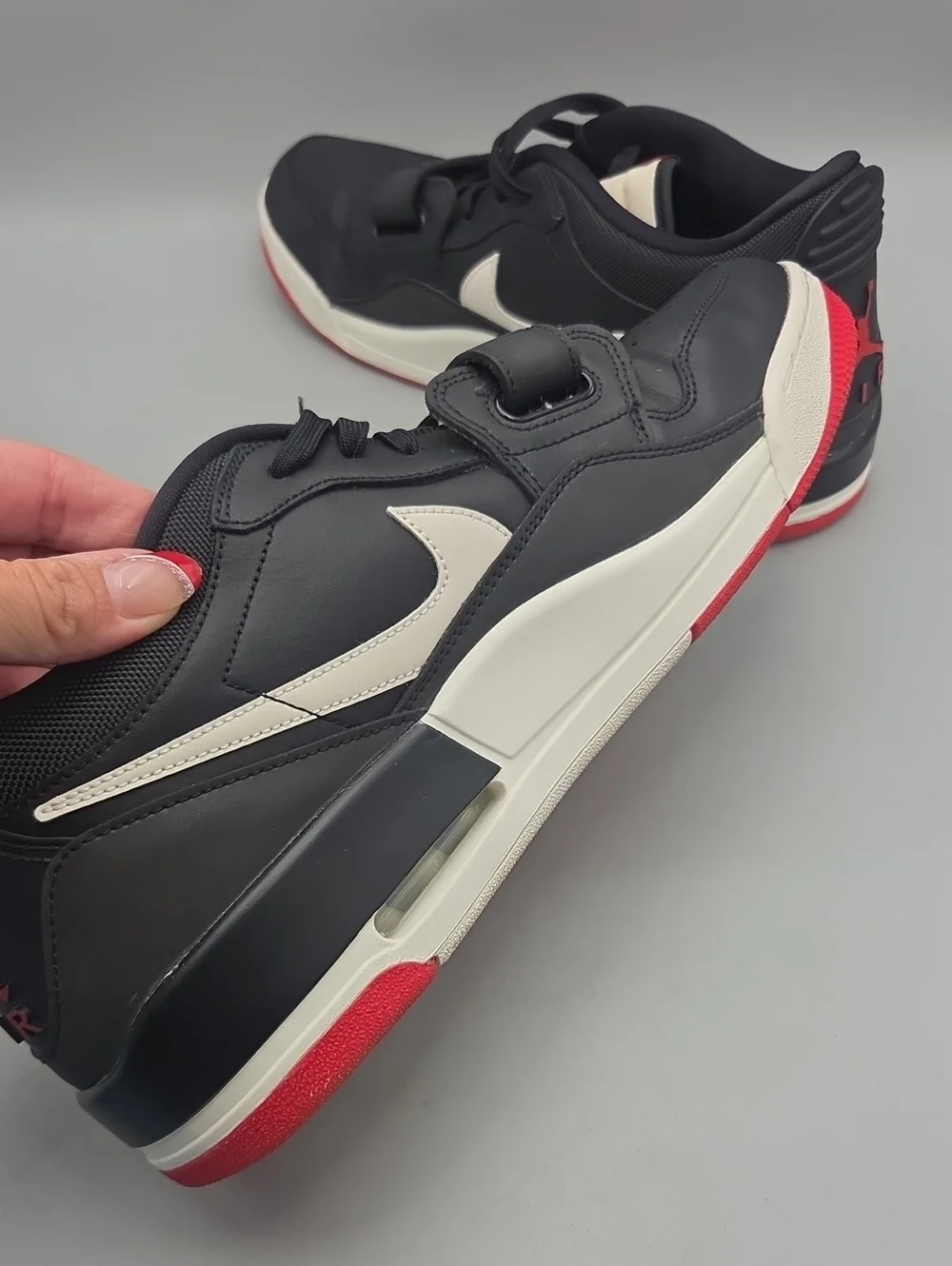 Nike Air Jordan Legacy 312 Low Mens 13 Black Sail University Red Sneaker Shoes